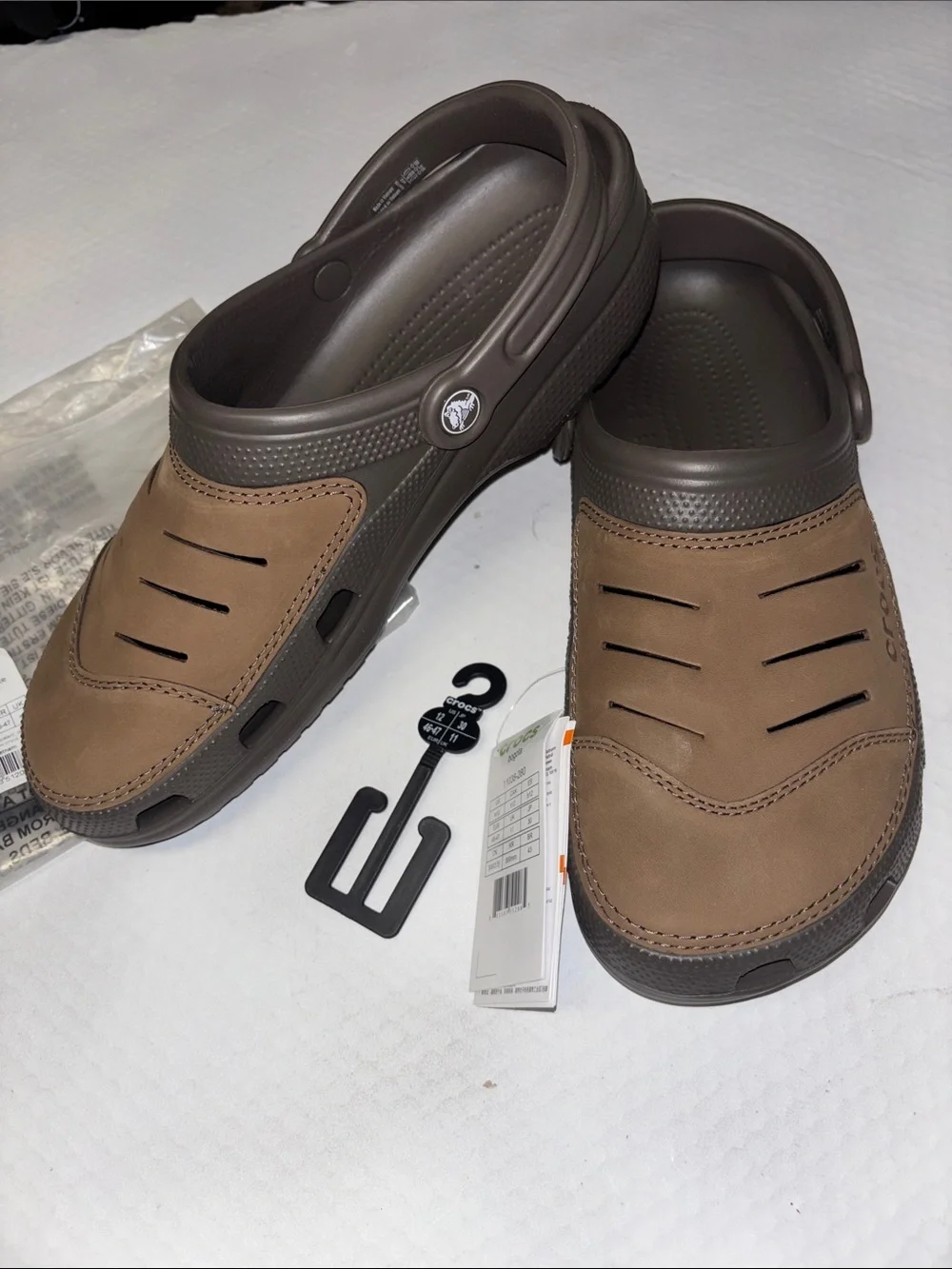 Men’s Stylish Slip On Bogota Crocs Chocolate Brown 11038-280 Size 12 NWT